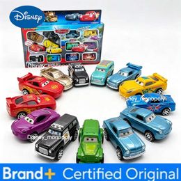 Disney 12pcs/Set Pixar Cars Lightning Mcqueen Jackson Storm Mater Pvc Model Back-Force Car Toy For Kids Birthday Gift Set C2607211