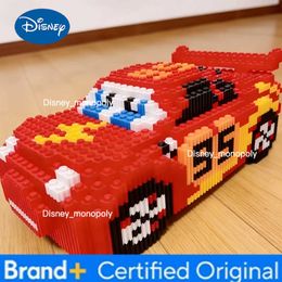 Disney Disney Red Sports Car Building Block Lightning McQueen Educational Cartoon Character Toys Sally lega Children Birthday Gift C2607211