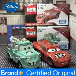 Disney Takara Tomy Tomica Disney Pixar Cars 20th Anniversary C03 Lightning McQueen C14 Mater Diecast Mini Car Figure Children Toy C260721