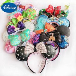 Disney Shining Girls Big Bow Headband Decorated Plush Adult/Childrens Headband Disney Shining Hairdo Minnie Mouse Ear Headband Role PlayingXJ250504