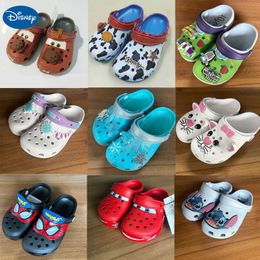 Disney Child Hole Slippers Mcqueens Pixar Mater Cartoon Waterproof Sandals Outdoor Sand Casual Breathable Boys Girls Sandals Y260629