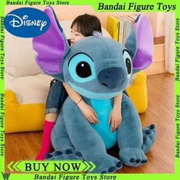 Disney 30-80cm Giant Size Lilo Stitch Plush Toys Stuffed Doll Cartoon Animal Couple Sleeping Pillow Soft Material Toy For Gift H251218