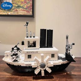 Disney Steamboat Willie 21317 Building Blocks Kit Moc Blocks Childrens Toys Boys and Girls Christmas Gifts Adult Home Decor Y2504012