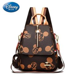 Disney 2025 New Mickey Womens Backpack with High Quality Large Capacity Multi functional and High end Storage for WomenXJ250412