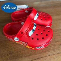 Disney Lightning Mcqueen Shoes Led Lighted Car Kids Slippers Animation Children Beach Sandals Boys Girl Gift H251008